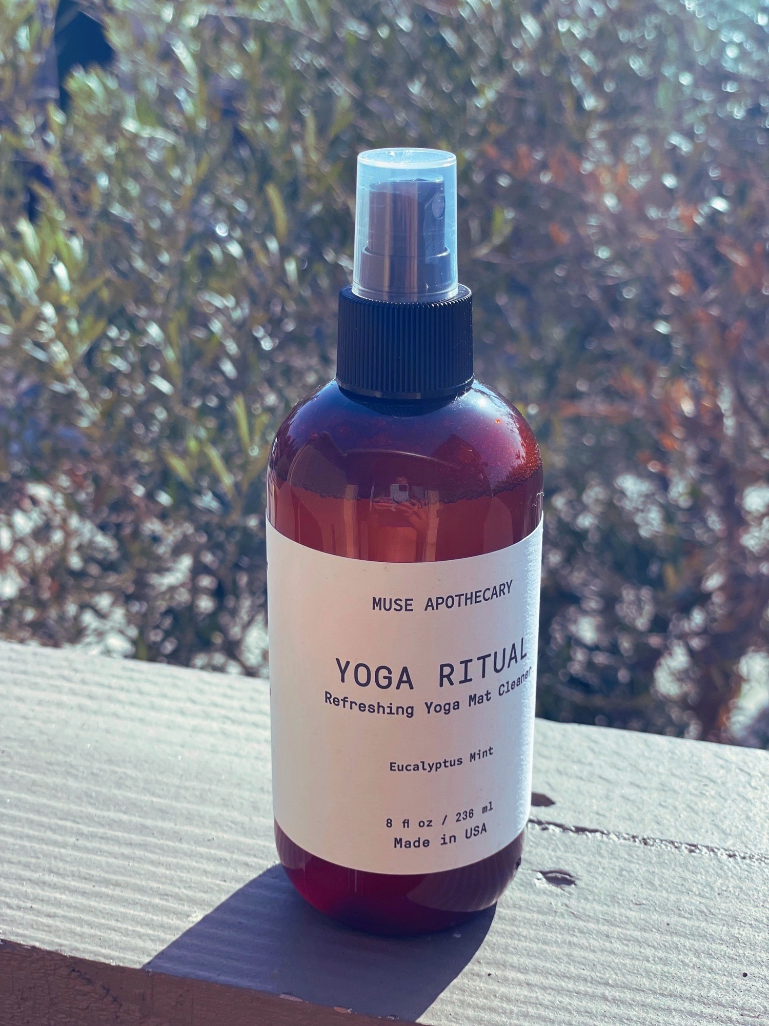 Eco-friendly yoga mat spray